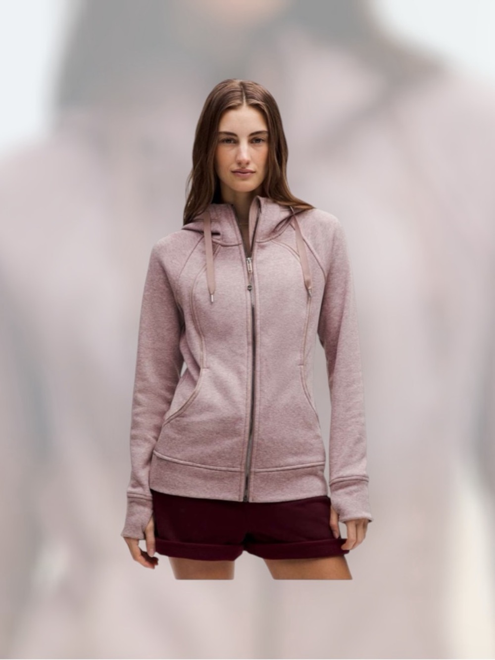 Lululemon Scuba Full-Zip Hoodie
*Plush
Heathered Twilight Rose